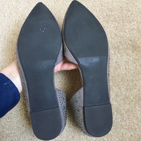 Cute grey sparkly Mossimo pointy toe flats - Picture 3 of 3